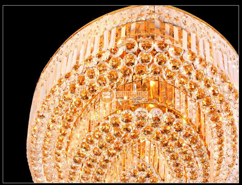 Đèn ốp trần pha lê kích thước lớn cho không gian rộng CM256-16